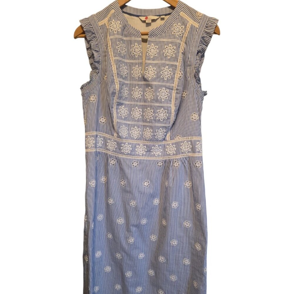 Boden Hotchpotch Broderie Eyelet Shift Dress 8L